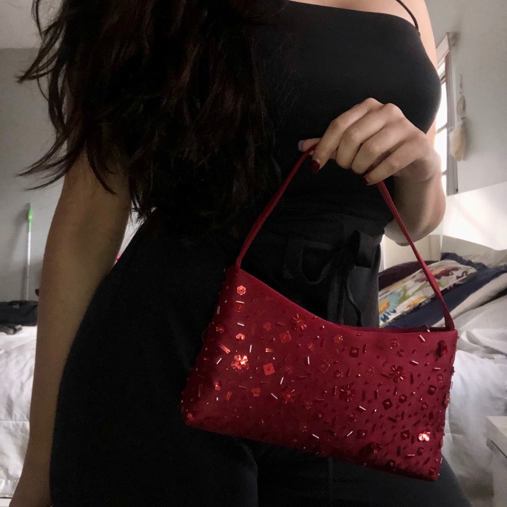 Perfect vintage Nicole Miller sequined baguette
